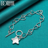 925 Silver Star Pendant Bracelet for Women