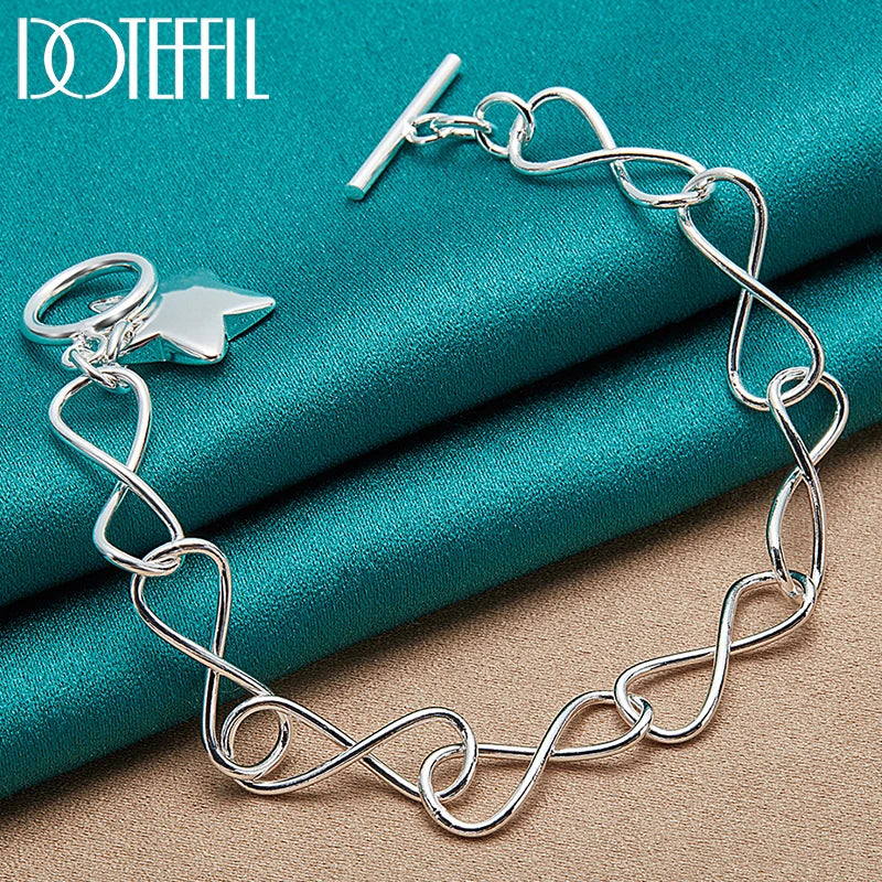 925 Silver Star Pendant Bracelet for Women