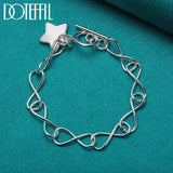 925 Silver Star Pendant Bracelet for Women