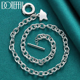 925 Silver Star Pendant Necklace 18 Inches Chain