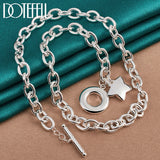 925 Silver Star Pendant Necklace 18 Inches Chain