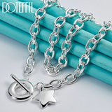 925 Silver Star Pendant Necklace 18 Inches Chain