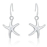 925 Silver Starfish Drop Earrings Wedding Engagement Jewelry