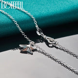 925 Silver Starfish Pendant Necklace 18-30 Inch Chain Women Wedding Charm