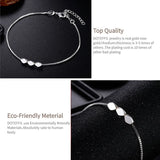 925 Silver Beads Bracelet Chain for Women Wedding Engagement Party