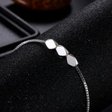 925 Silver Beads Bracelet Chain for Women Wedding Engagement Party