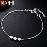925 Silver Beads Bracelet Chain for Women Wedding Engagement Party