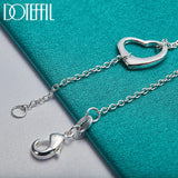 925 Silver Hearts Chain Bracelet For Women Wedding Jewelry