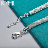 925 Silver Three Plum Rose Flower Bracelet Wedding Jewelry