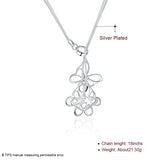 925 Silver 3 Snake Chain Butterfly Necklace for Women