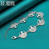 925 Silver Tree of Life Bracelet Wedding Party Jewelry