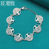 925 Silver Tree of Life Bracelet Wedding Party Jewelry