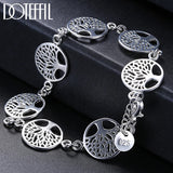 925 Silver Tree of Life Chain Bracelet for Wedding Party
