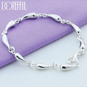 925 Sterling Silver Water Drop Bracelet Women Bracelet Silver Bracelet Jewelry