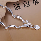 925 Sterling Silver Water Drop Bracelet Women Bracelet Silver Bracelet Jewelry