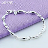 925 Sterling Silver Water Drop Bracelet Women Bracelet Silver Bracelet Jewelry