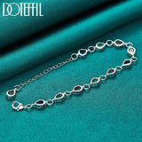 925 Silver Water Drop Zircon Bracelet For Women Wedding Jewelry