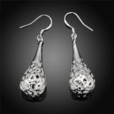 925 Silver Waterdrop Earrings Wedding Party Jewelry