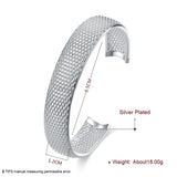 925 Silver Web Bangle Bracelet Wedding Engagement Jewelry