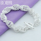 925 Sterling Silver Charm Bracelet Jewelry For Women Gift Party