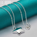 925 Silver Star Pendant Necklace 18-30 Chain