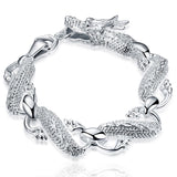 Dragon Bracelet 925 Sterling Silver Bangle Cuff Fine Jewelry