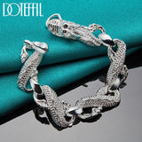 Dragon Bracelet 925 Sterling Silver Bangle Cuff for Men Women