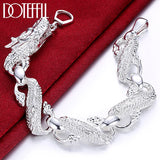 925 Silver Dragon Bracelet Bangle Cuff Fine Jewelry