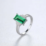 Lady Green CZ Wedding Bands Ring VB308