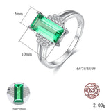 Lady Green CZ Wedding Bands Ring VB308