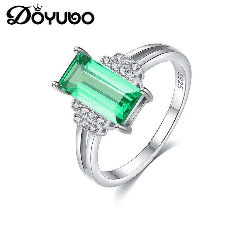 Lady Green CZ Wedding Bands Ring VB308