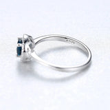 Colorful Cubic Zircon Round Rhinestone Wedding Ring Jewelry