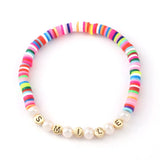 Beaded Soft Pottery Freshwater Pearl Bracelet Female Bracelet