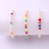 Beaded Soft Pottery Freshwater Pearl Bracelet Female Bracelet