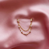 925 Silver Loulou Teardrops Earring Clips Women Wedding Gift