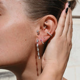 925 Silver Loulou Teardrops Earring Clips Women Wedding Gift