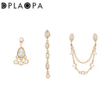 925 Silver Loulou Teardrops Earring Clips Women Wedding Gift