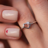 925 Sterling Silver CZ Line Crystal Ring Size 5-9 Slim Fine Jewelry