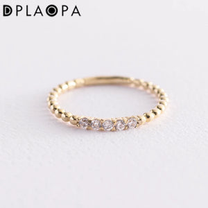 925 Sterling Silver CZ Line Crystal Ring Size 5-9 Slim Fine Jewelry