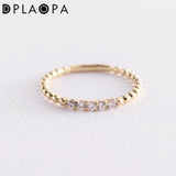 925 Sterling Silver CZ Line Crystal Ring Size 5-9 Slim Fine Jewelry