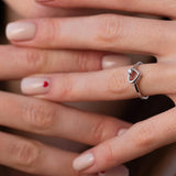 925 Sterling Silver CZ Line Crystal Ring Size 5-9 Slim Fine Jewelry