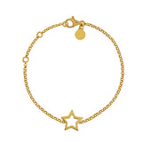 925 Sterling Silver Star Charm Pendant Chain Bracelet Wedding Jewelry