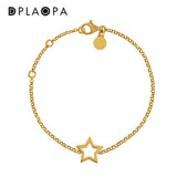 925 Sterling Silver Star Charm Pendant Chain Bracelet Wedding Jewelry