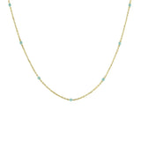925 Silver Rainbow Enamel Charm Choker Bracelet
