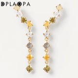 DPLAOPA 925 Silver Chain Zircon CZ Charm Beads Wedding Jewelry