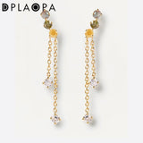 925 Silver Rainbow Zircon Crystal Summer Wedding Chain Gift
