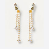 925 Silver Rainbow Zircon Crystal Summer Wedding Chain Gift