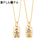 925 Sterling Silver Boy Girl Pendant Fine Jewelry