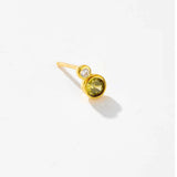 925 Silver Rainbow Spring Stud Earring Clips Women Jewelry