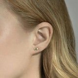 925 Silver Rainbow Spring Stud Earring Clips Women Jewelry